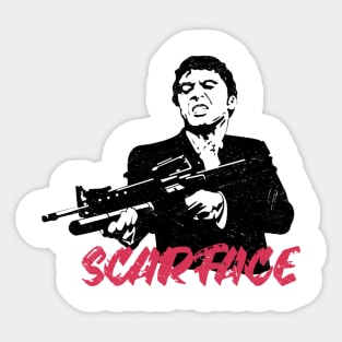 scarface gun mafia Sticker